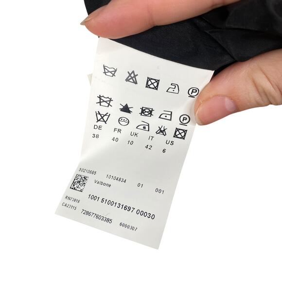 BOSS By Hugo Boss Valbone Black Mixed Material Classic Pencil Skirt SZ 6 - Picture 8 of 12